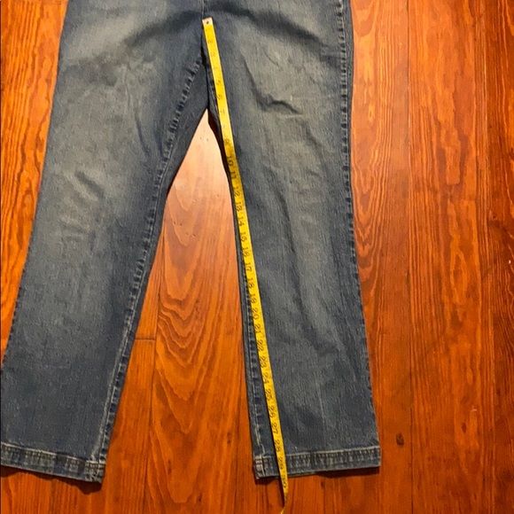 Faded straight leg jeans w/double button top - Picture 5 of 8